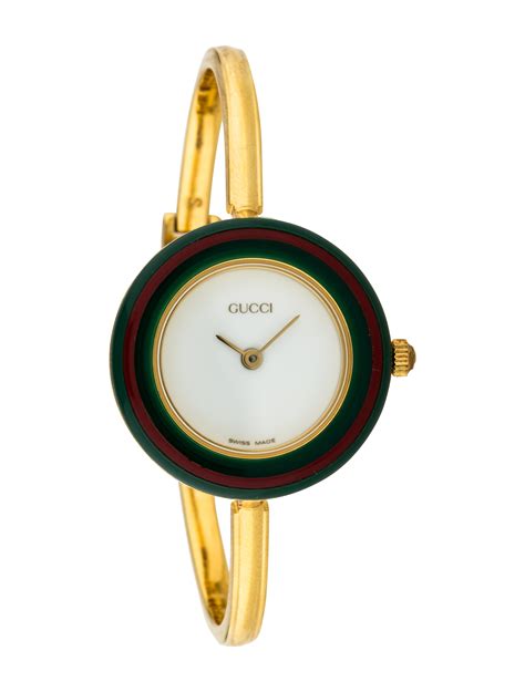 hp authentic gucci 1100 series vintage watch with bangle|Shop Vintage Gucci Watches.